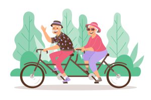 Bewegen op de fiets